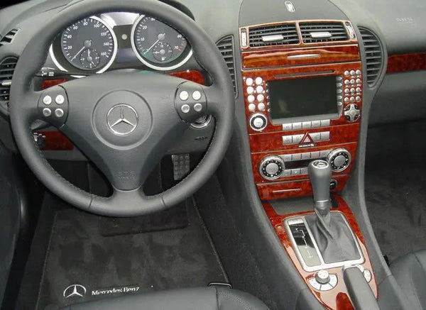 2009-2011 Mercedes Benz SLK Wood Grain Dash Trim Kit