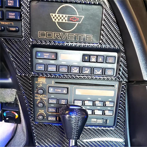 1990-1993 Chevrolet Corvette Real Carbon Fiber Dash Trim Kit