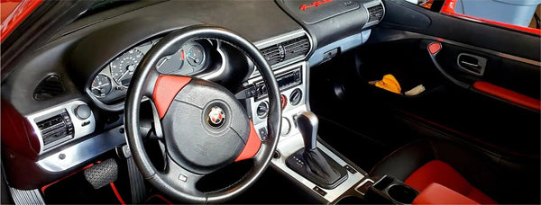 1996-2002 BMW Z3 Real Brushed Aluminum Dash Trim Kit - Direct Car Trim