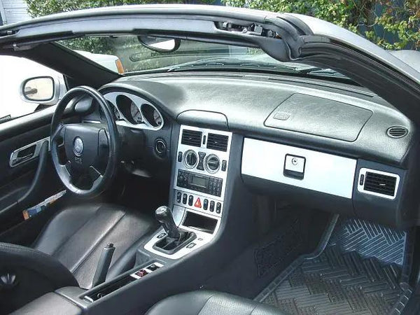 1999-2000 Mercedes Benz SLK Real Brushed Aluminum Dash Trim Kit