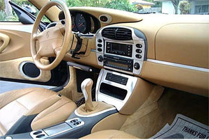 1999-2000 Porsche 996 Real Brushed Aluminum Dash Trim Kit