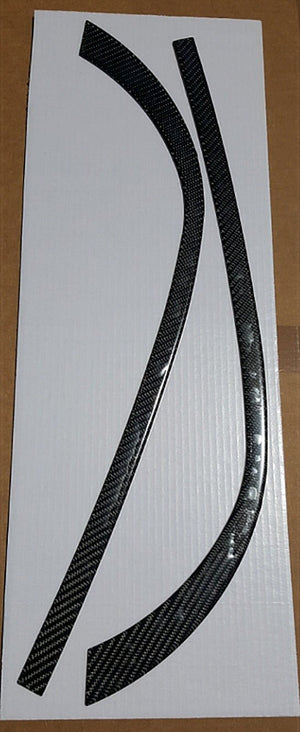 1999-2004 Porsche 996 Real Carbon Fiber 2pc Upper Defroster Insert Trim (Set)