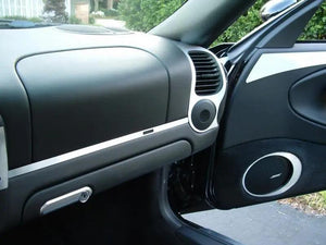 2000-2002 Porsche Boxster Real Brushed Aluminum Dash Trim Kit