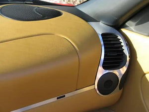 2000-2002 Porsche Boxster Real Brushed Aluminum Dash Trim Kit