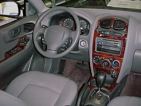 2001-2002 Hyundai Santa Fe Wood Grain Dash Trim Kit