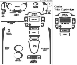 2001 Porsche 996 Real Brushed Aluminum Dash Trim Kit