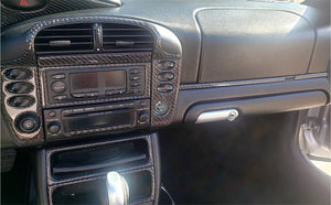 2003-2004 Porsche Boxster Real Carbon Fiber Dash Trim Kit