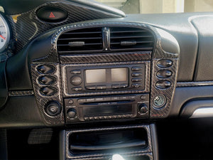 2003-2004 Porsche Boxster "S" Real Carbon Fiber Dash Trim Kit