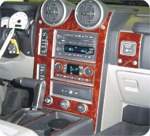 2003 Hummer H2 Wood Grain Dash Trim Kit - Direct Car Trim