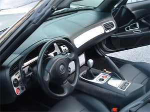 2004-2009 Honda S2000 Real Brushed Aluminum Dash Trim Kit