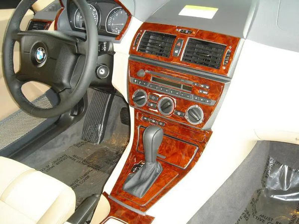 2004-2010 BMW X3 Wood Grain Dash Trim Kit