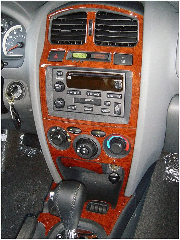 2005-2006 Hyundai Santa Fe Wood Grain Dash Trim Kit