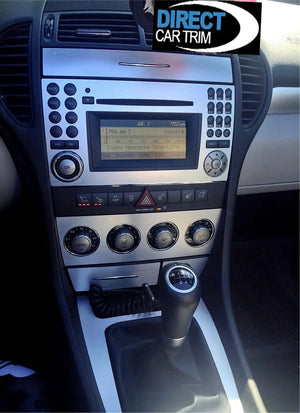 2005-2008 Mercedes Benz SLK Real Brushed Aluminum Dash Trim Kit