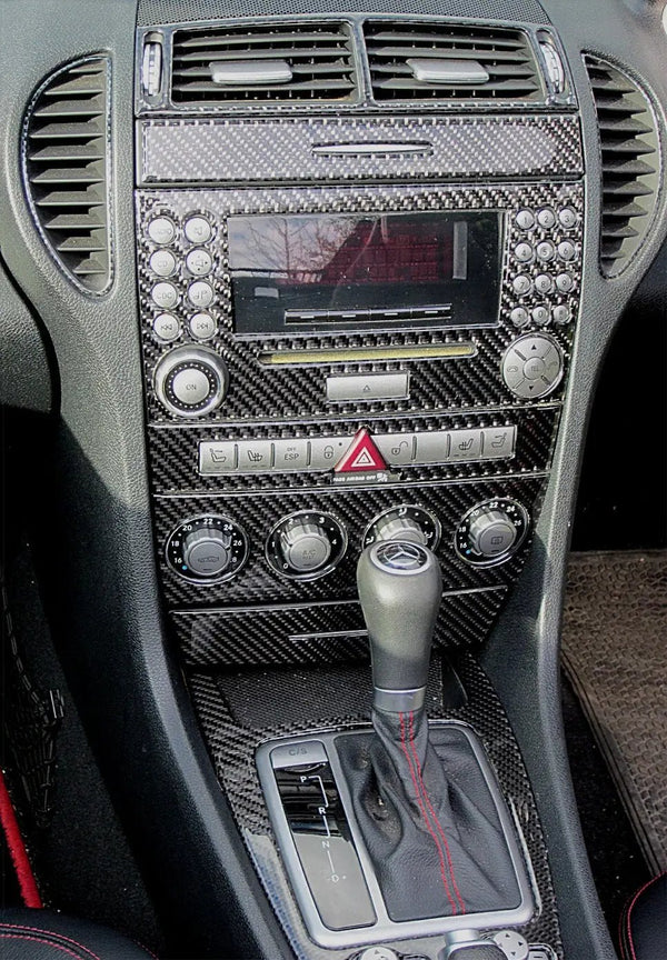 2005-2008 Mercedes Benz SLK Real Carbon Fiber Dash Trim Kit
