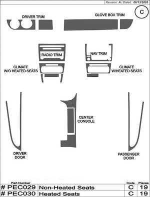 2005-2008 Porsche 997 Real Carbon Fiber Dash Trim Kit