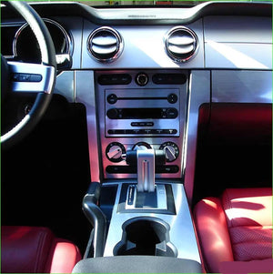 2005-2009 Ford Mustang Real Brushed Aluminum Dash Trim Kit