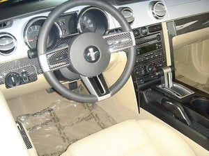 2005-2009 Ford Mustang Real Carbon Fiber Dash Trim Kit