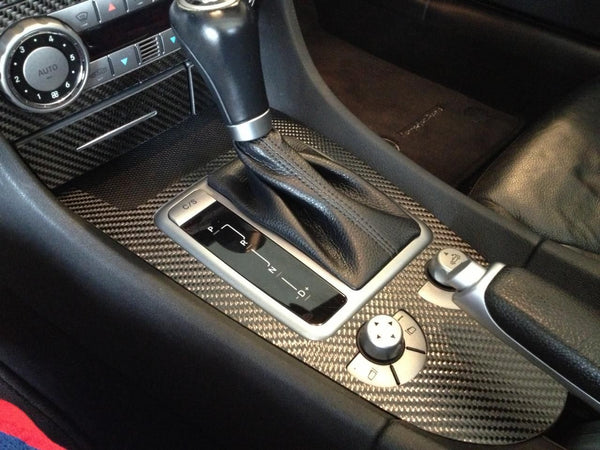 2005-2011 Mercedes Benz SLK Real Matte Carbon Fiber Dash Trim Kit