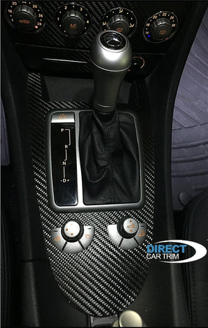 2005-2011 Mercedes Benz SLK Real Matte Carbon Fiber Dash Trim Kit
