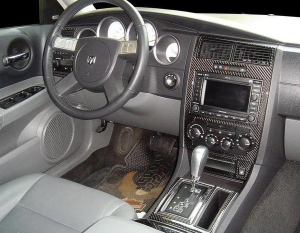 2006-2007 Dodge Charger Real Carbon Fiber Dash Trim Kit
