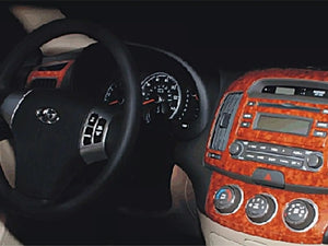 2007-2008 Hyundai Elantra Wood Grain Dash Trim Kit