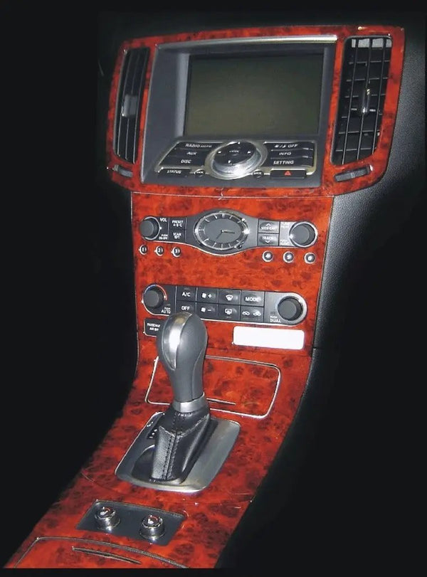 2008-2009 Infiniti G37 Coupe Wood Grain Dash Trim Kit