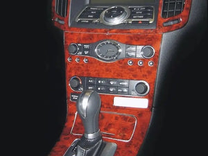 2008-2009 Infiniti G37 Sedan Wood Grain Dash Trim Kit
