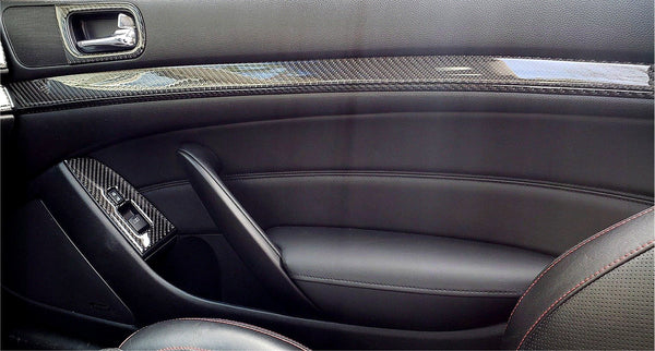 2008-2011 Infiniti G37 Coupe Real Carbon Fiber DOOR Trim Kit