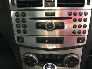 2008-2011 Mercedes Benz C-Class Sedan Complete Real Brushed Aluminum Dash Trim Kit