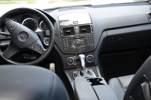 2008-2011 Mercedes Benz C-Class Sedan Complete Real Carbon Fiber Dash Trim Kit
