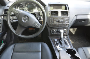2008-2011 Mercedes Benz C-Class Sedan Complete Real Carbon Fiber Dash Trim Kit
