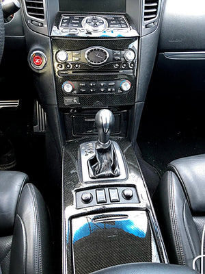 2009+ Infiniti FX 35/45 Real Carbon Fiber Dash Trim Kit