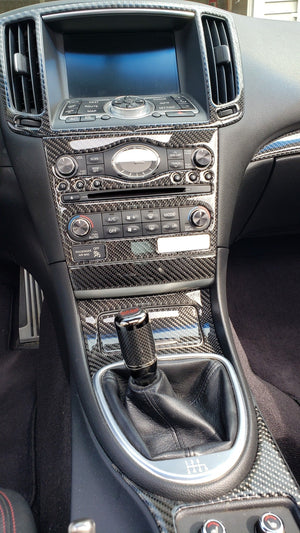 2010-2011 Infiniti G37 Coupe Real Carbon Fiber Dash Trim Kit
